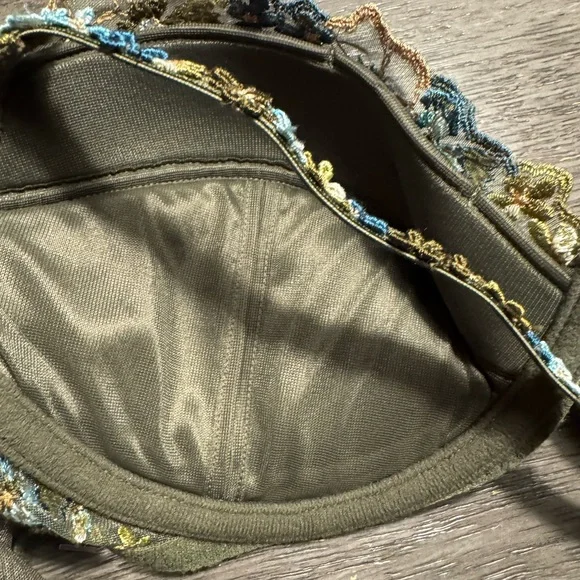 Marie Jo women’s Elegant Green Floral  Embroidered Bra size UK 38B NWT - Picture 6 of 8